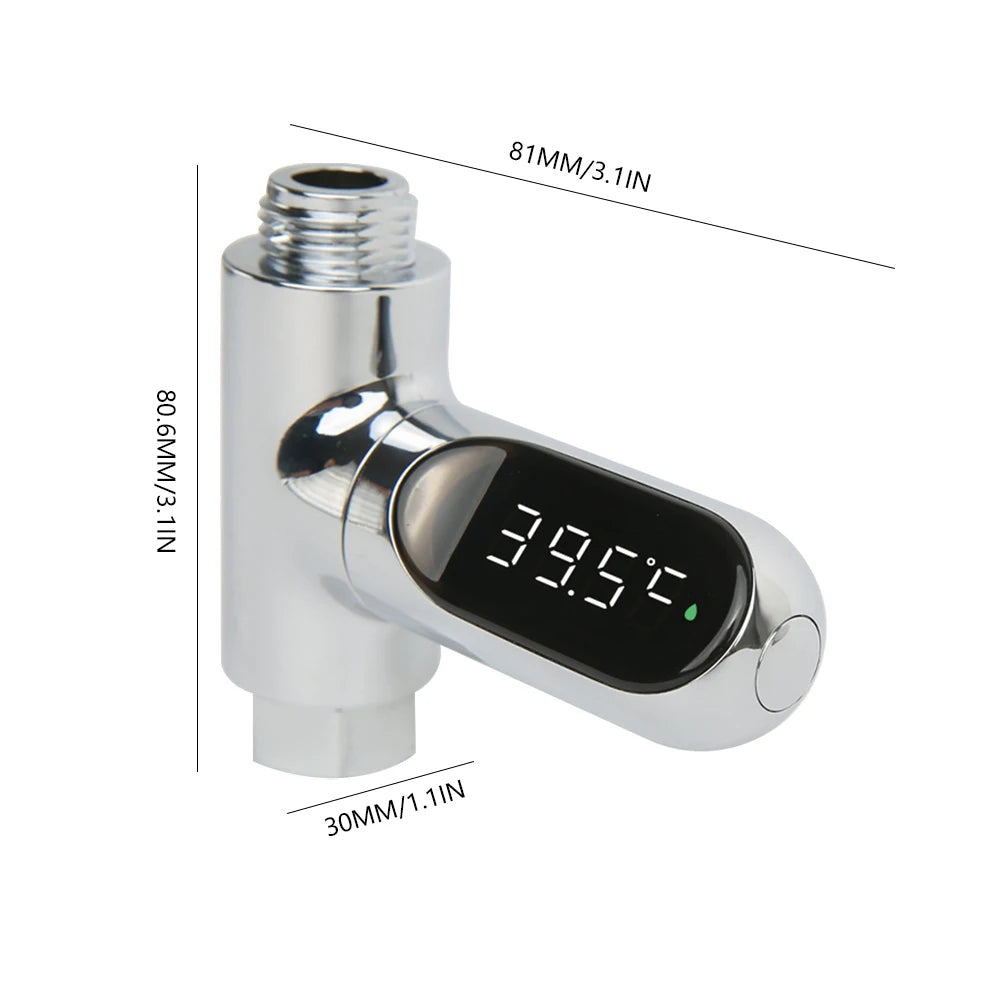 Baby Bath Water Temperature Monitor 360 Degree Rotate Electronic Water Thermometer Water Temperature Meter for Bathroom Shower