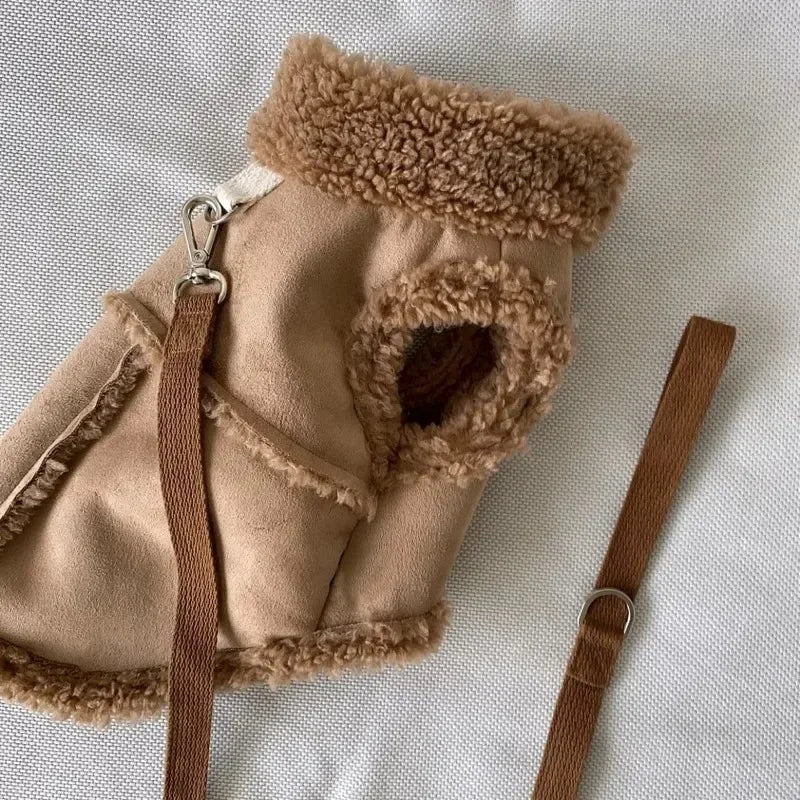 Dog Cute Vest Clothes Jacket Accessories Small Dog Luxury Autumn Winter Medium Dress Soft Pet Clothing Designer Coat Home