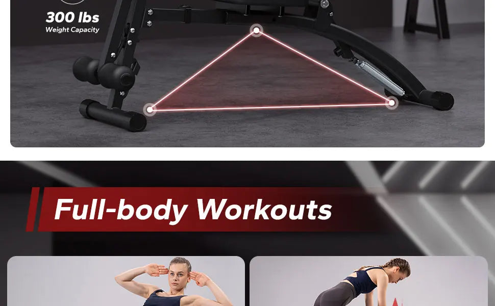 Ab Machine Multi-Functional Adjustable Ab Trainer Workout Bench for Home Gym Sit Up Machine for Abdominal Exercise Chair