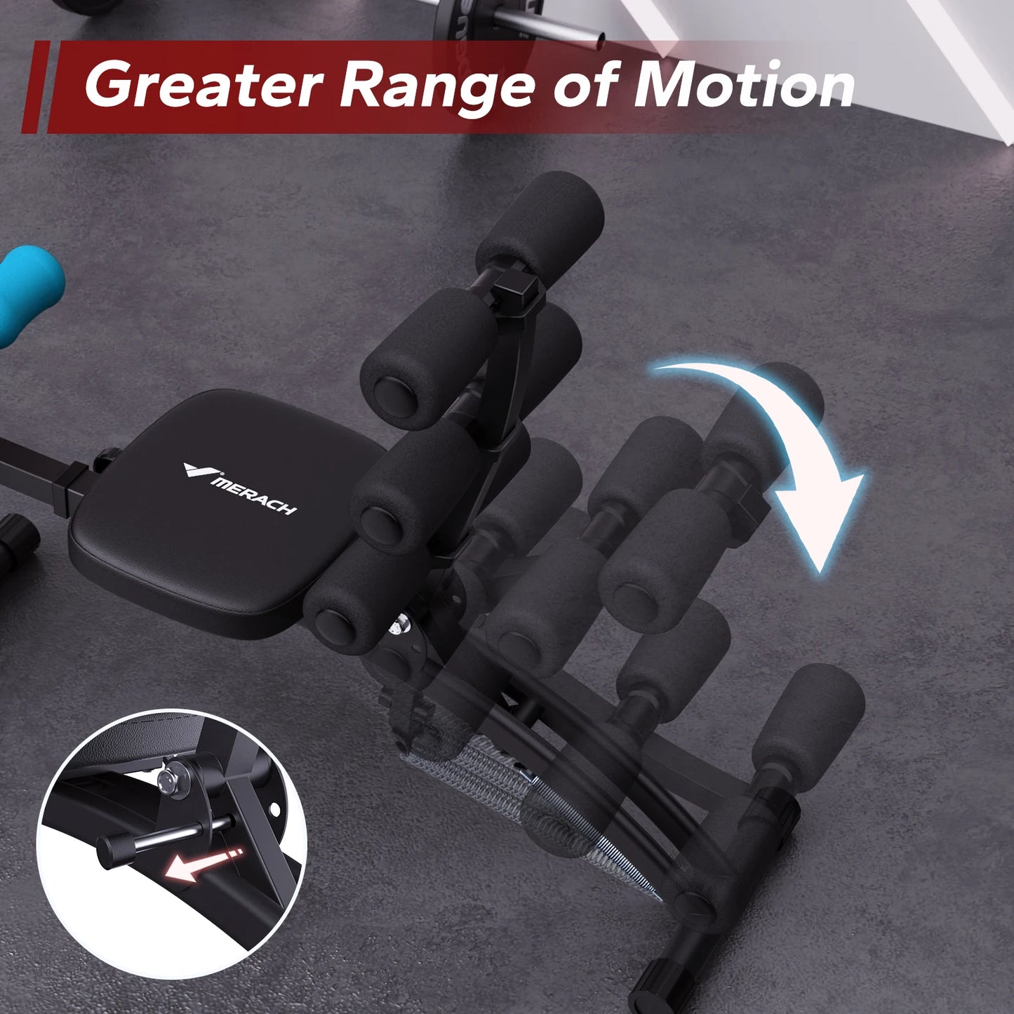 Ab Machine Multi-Functional Adjustable Ab Trainer Workout Bench for Home Gym Sit Up Machine for Abdominal Exercise Chair