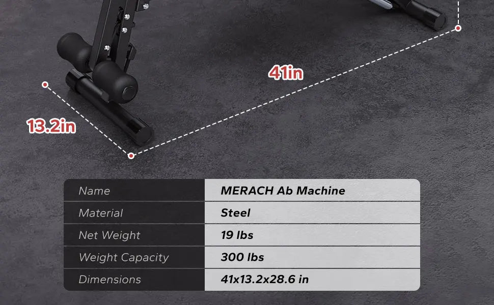 Ab Machine Multi-Functional Adjustable Ab Trainer Workout Bench for Home Gym Sit Up Machine for Abdominal Exercise Chair