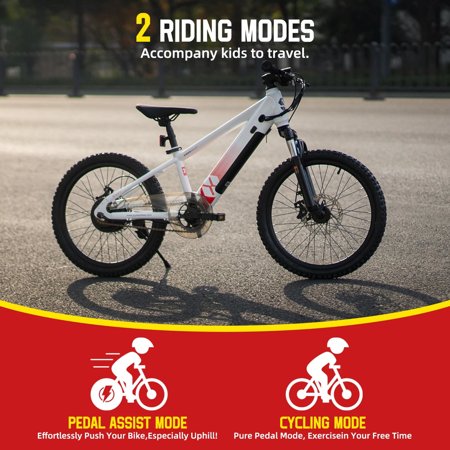Electric Bike for Kids Teens Ages 7+ with 250W Motor, 15 Miles 15MPH Electric Mountain Bicycle Safe Mini E bikes
