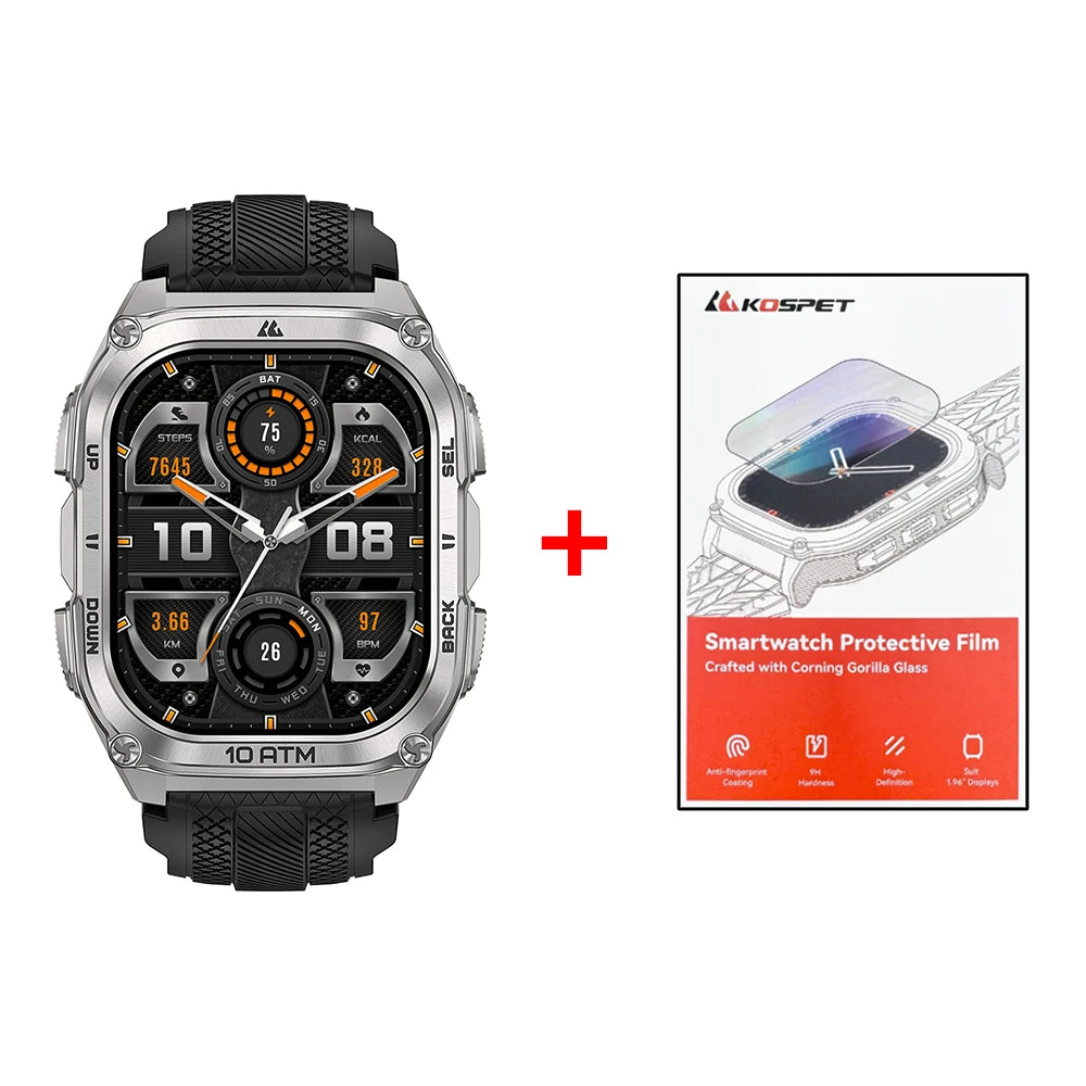Tank M4 Smart Watch Stainless Steel 6-Sat GPS Offline Maps 10ATM Waterproof 45M Dive 24/7 Health Monitor for Android iOS