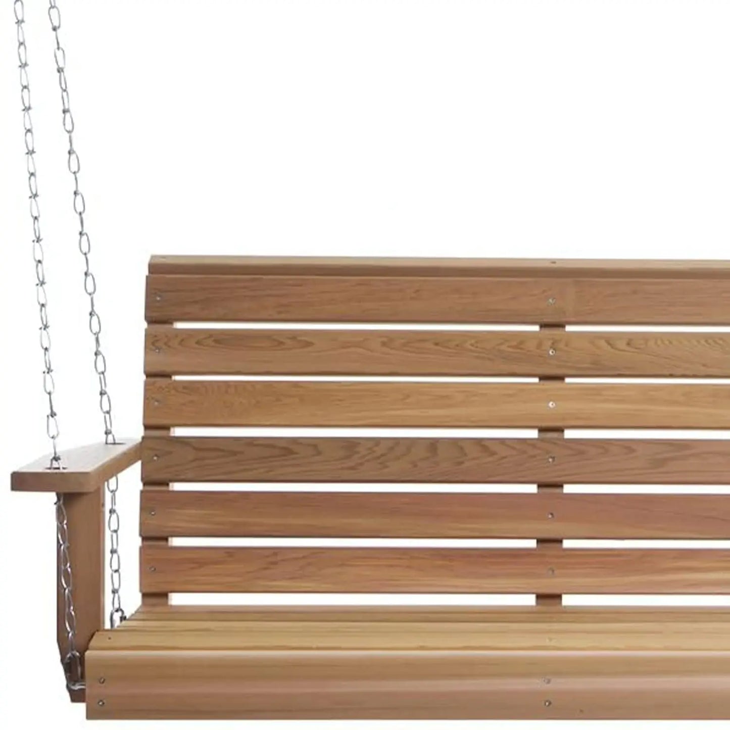 6ft Natural Wood Porch Swing Outdoor Patio Furniture, Customized