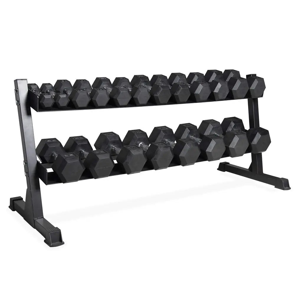 280 LB, 550 LB, 1200 LB Dumbbell Set with Horizontal 23 Tier Rack, Rubber Hex Free Weights, Home Gym Weight Set for Strength Tr