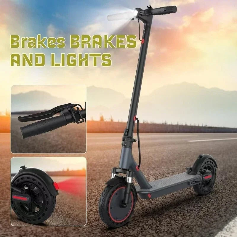 TMAX 10inch Electric Scooter 500W 22MPH Adult APP Smart Scooter Shock-absorbing Anti-skid Folding Electric Scooter