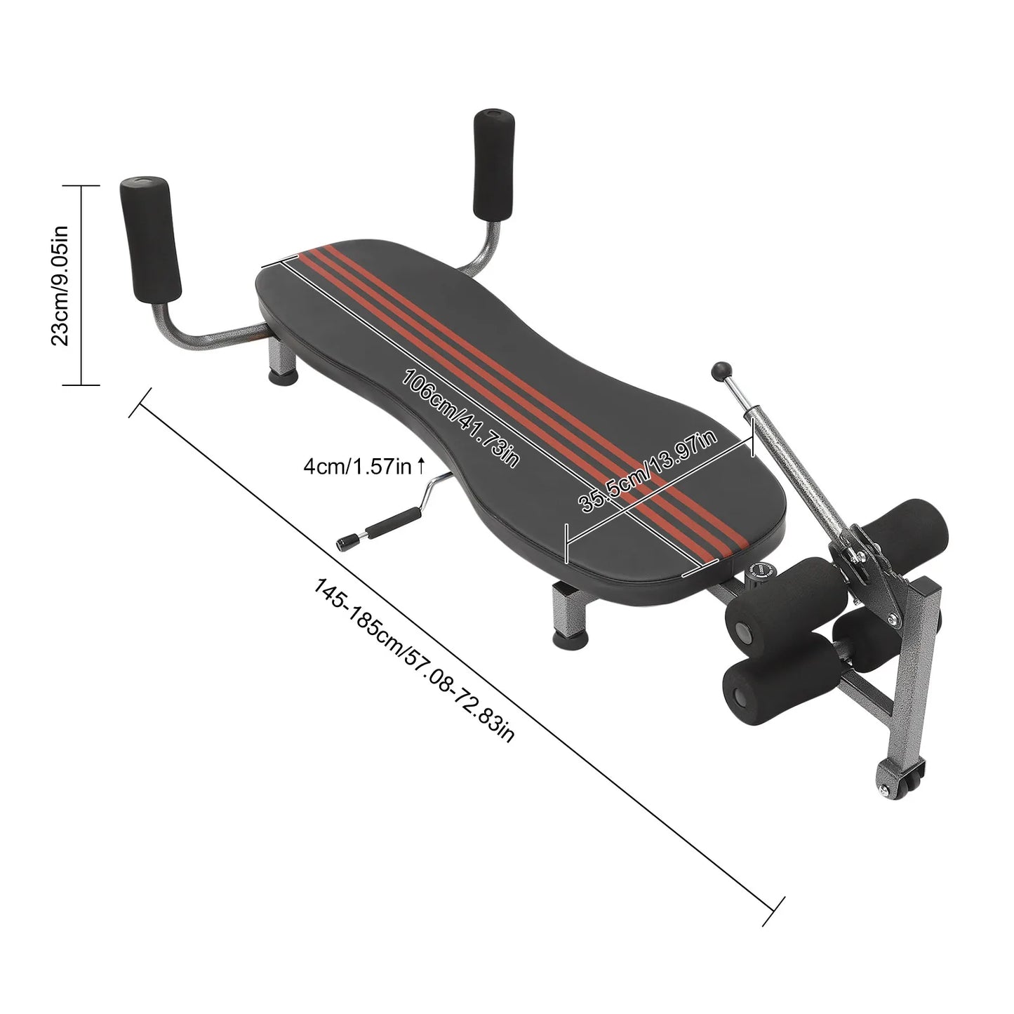 Back Stretch Decompression Bench Inversion Table Workout Bench Up to 330 lbs Weight Capacity for Home Workout Hunchback Home Gym