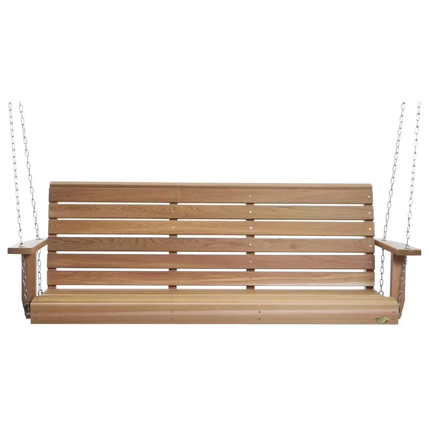6ft Natural Wood Porch Swing Outdoor Patio Furniture, Customized