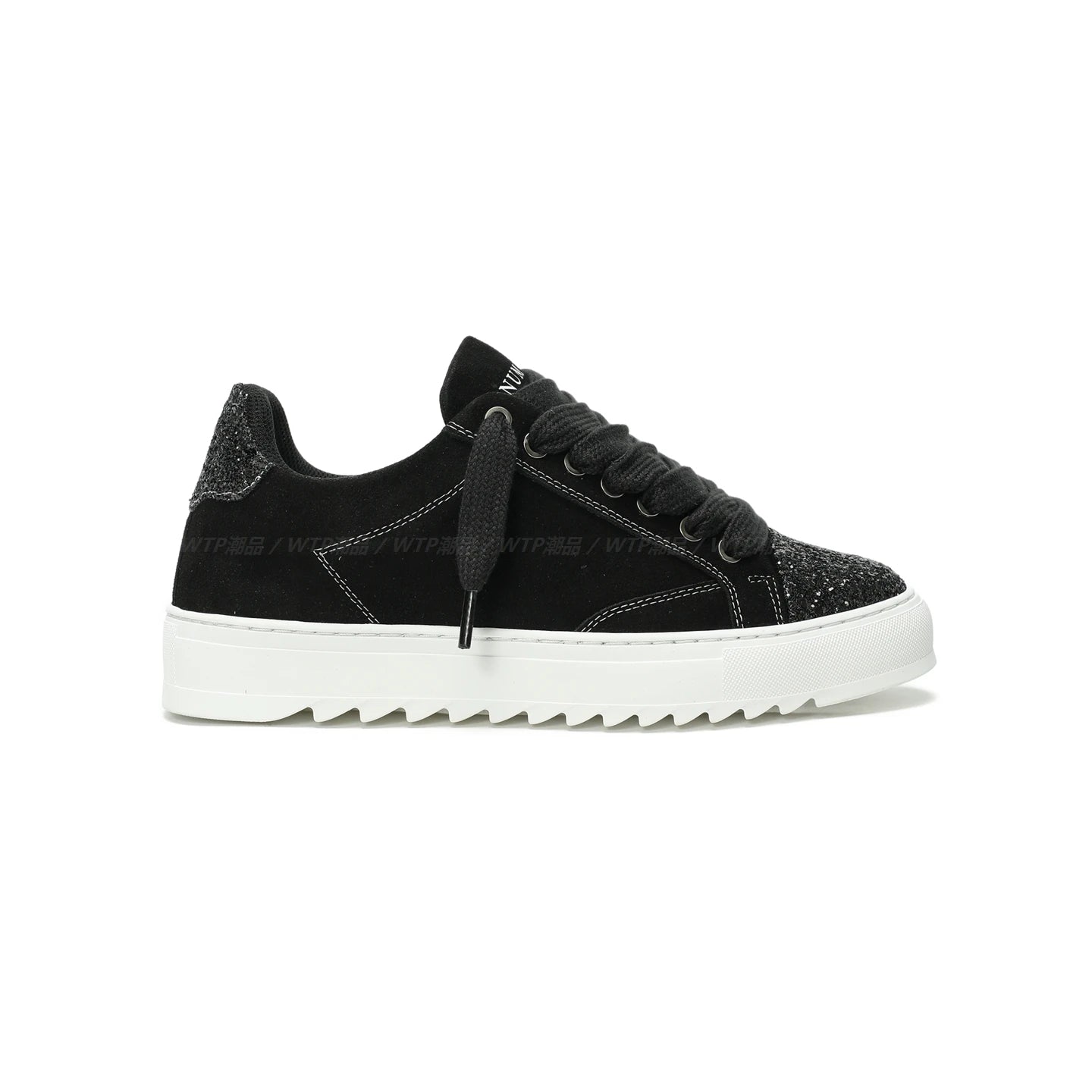 Faionable Low-Top Numeris Sneakers Heightening Casual Sports White Board oes for Couples Lightweight Rubber Outsole
