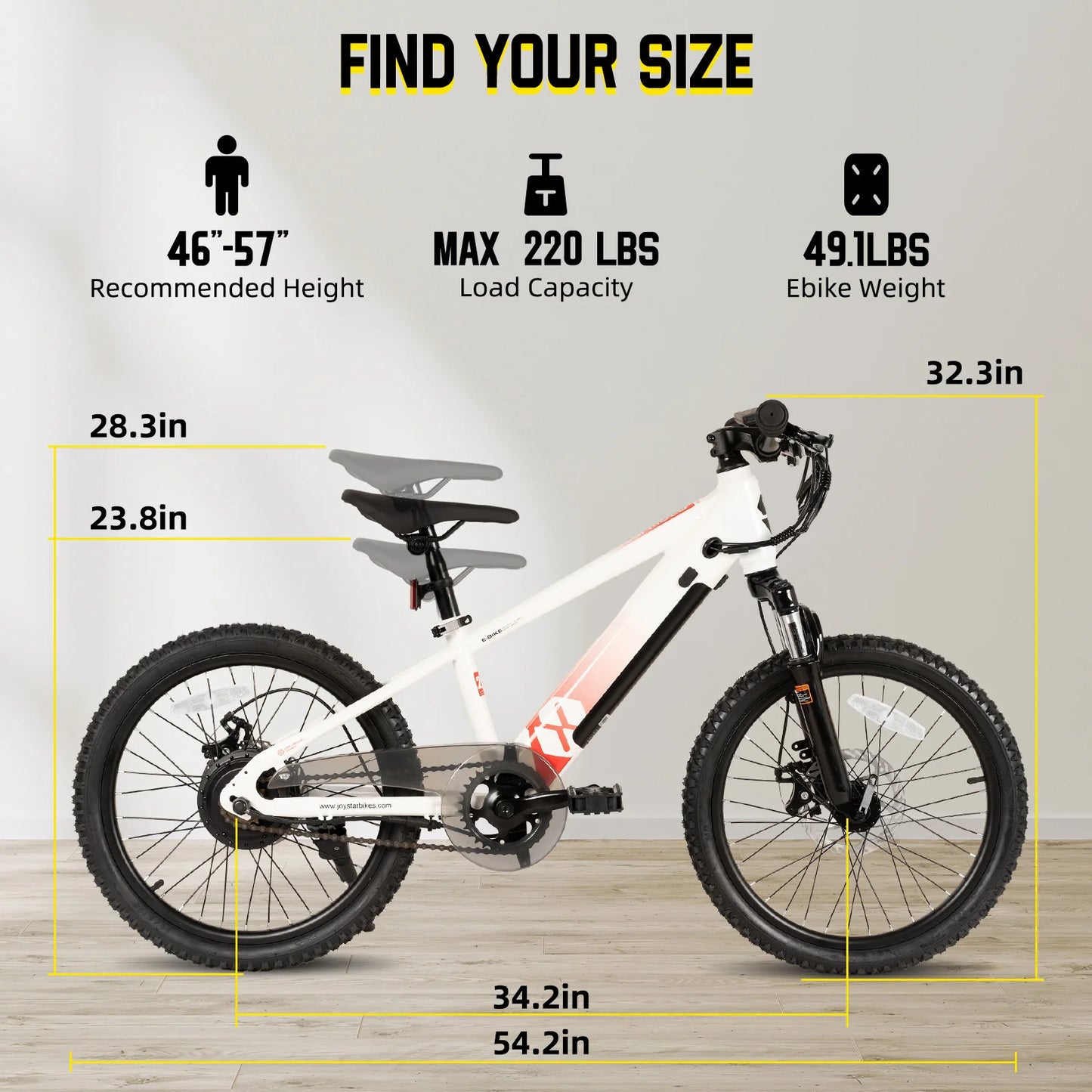 Electric Bike for Kids Teens Ages 7+ with 250W Motor, 15 Miles 15MPH Electric Mountain Bicycle Safe Mini E bikes