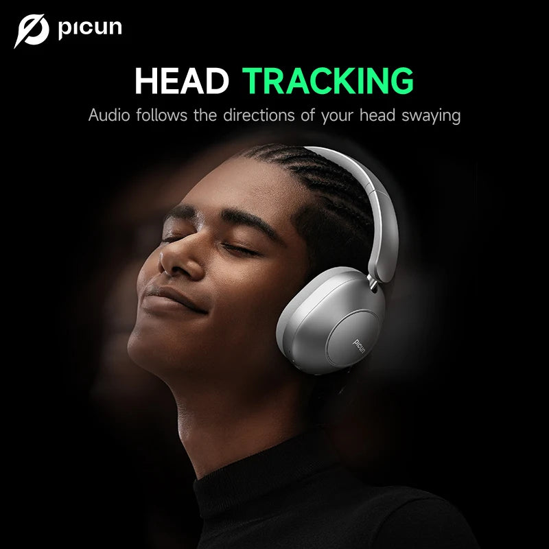 Active Noise Cancelling Bluetooth Headset Hi-Res ANC Head Tracking 3D Audio Wireless Headphones APP Control Low Latency